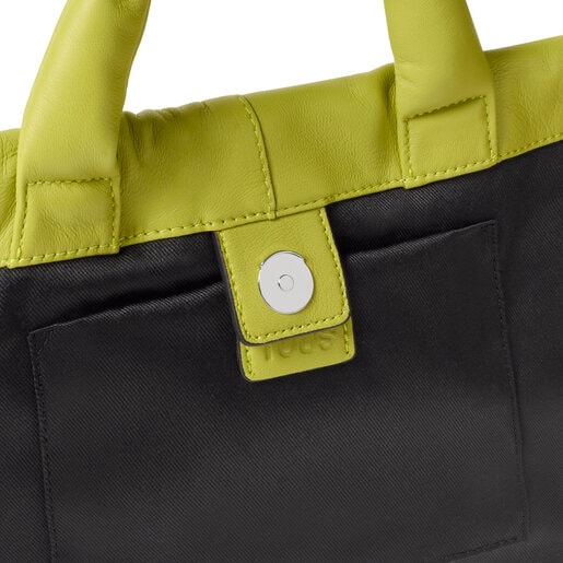 Sac moyen en cuir citron vert TOUS Cloud