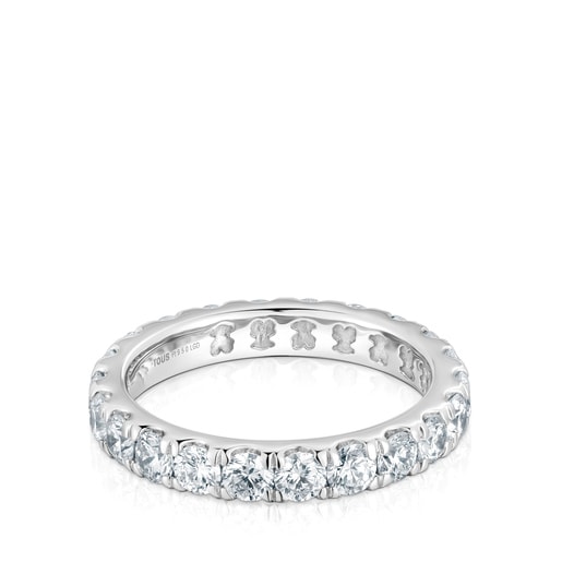 Platinum band Ring with laboratory grown diamonds Les Classiques LGD