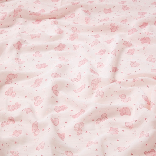 Mantilha de bebé Muse Bold Bear cor-de-rosa