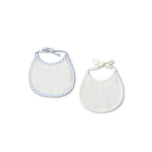 Baby bib set in Vibrant blue