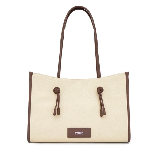 Shopper grande de jacquard beige TOUS Summer Holidays