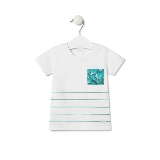 Beach t-shirt in Puff green