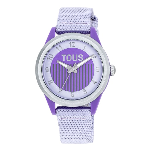 Montre analogique mauve Vibrant Sun