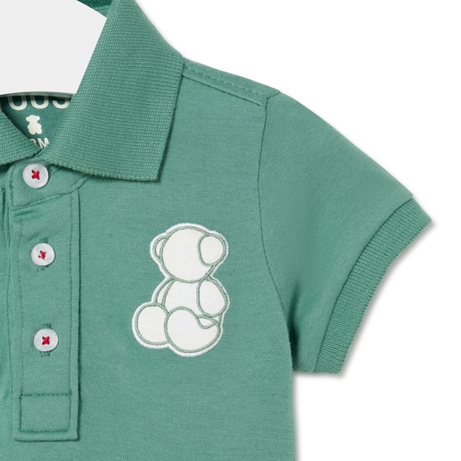 Polo t-shirt in Casual green