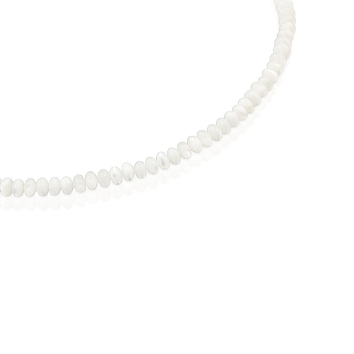 Krótki naszyjnik ze srebra i masy perłowej Basic Colors