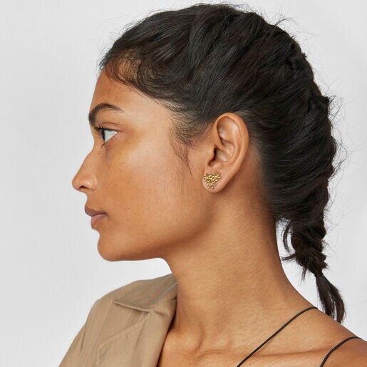 Серьги с удлинением Fragile Nature из вермеля