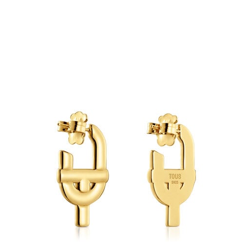 TOUS MANIFESTO Earrings with 18kt gold plating over silver