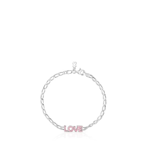 Lilac-colored TOUS Crossword Love Bracelet