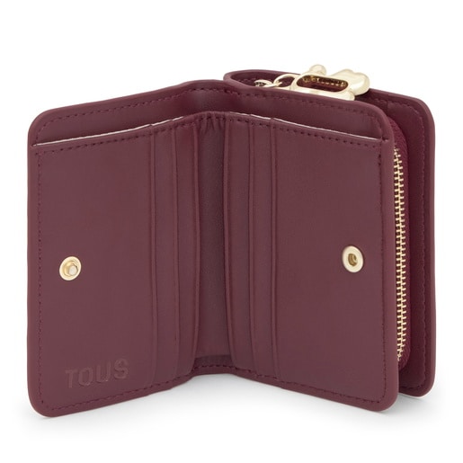Burgundy Wallet TOUS Fold