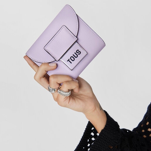 Mauve TOUS Sylvia Flap Card wallet