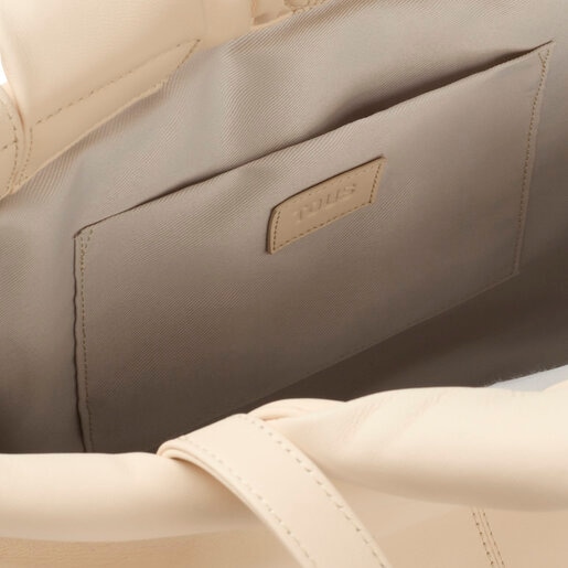 Beige leather Shopping bag TOUS Dolsa