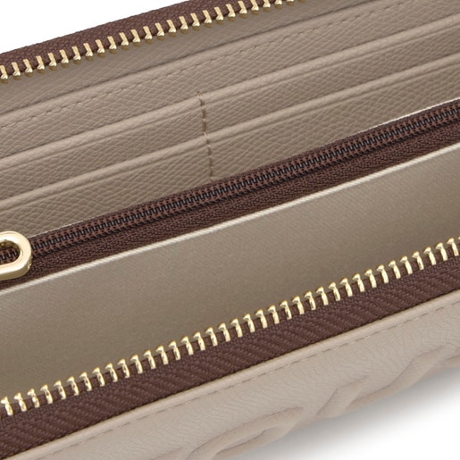 Taupe-colored Wallet TOUS Back to Basics