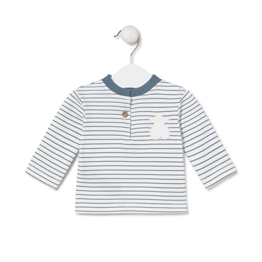 Baby t-shirt in Soft navy blue