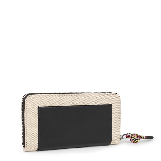 Medium beige TOUS Empire Cotton Wallet