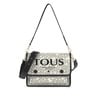 Medium beige and black Audree Kaos Mini Crossbody bag