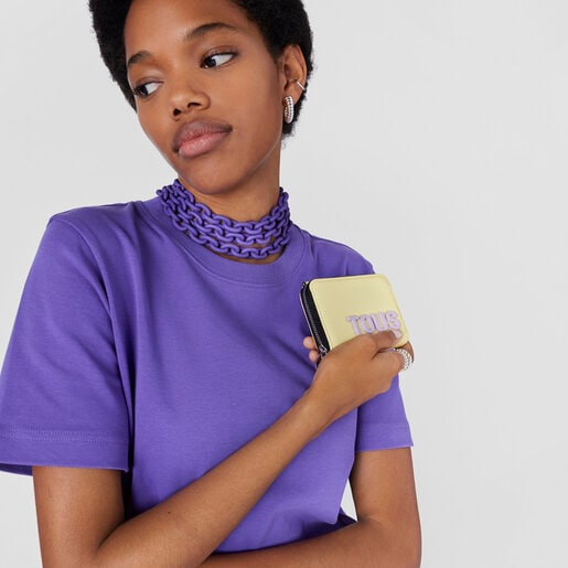 イエローのハンギング・コインパース TOUS Carol