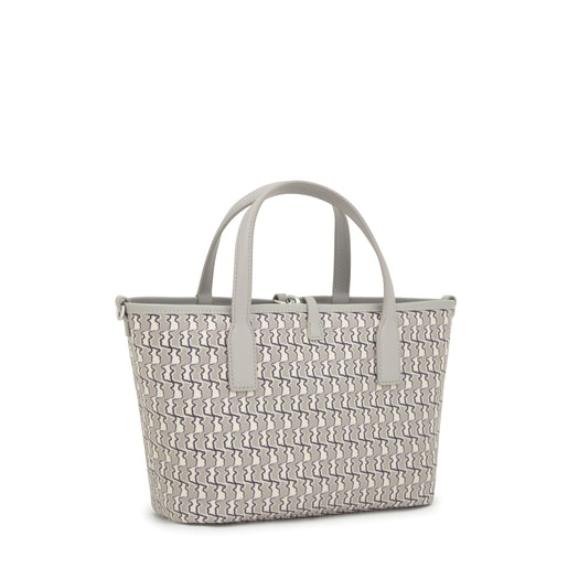 حقيبة أحمال خفيفة متوسطة الحجم بوجهين مزدوجة الاستخدام باللون الرمادي الداكن من تشكيلة TOUS Bear