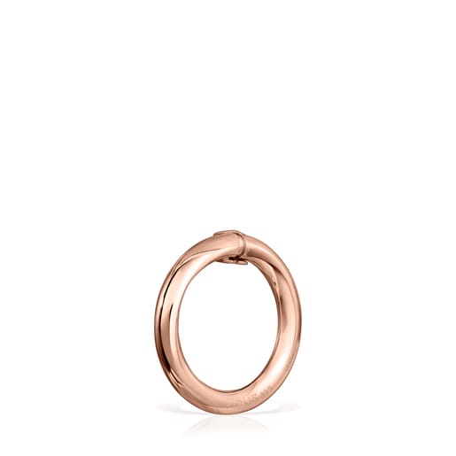 Mittelgroßer Ring Hold aus rosa Vermeil-Silber