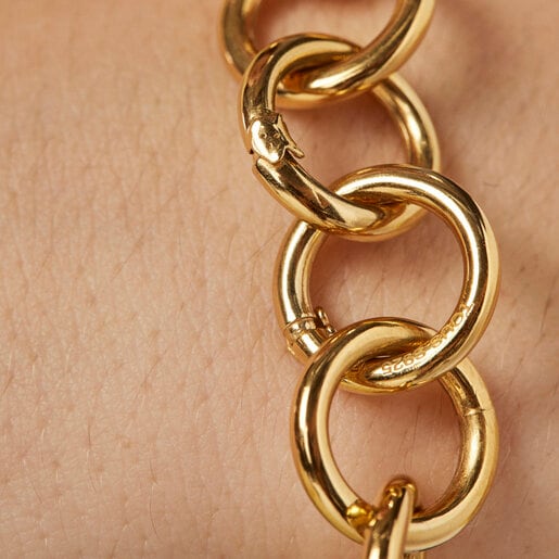 Armband aus Vermeil-Gold mit Hold-Ringen