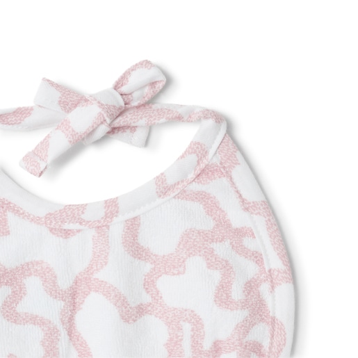 Conjunto de babetes bebé Kaos cor-de-rosa