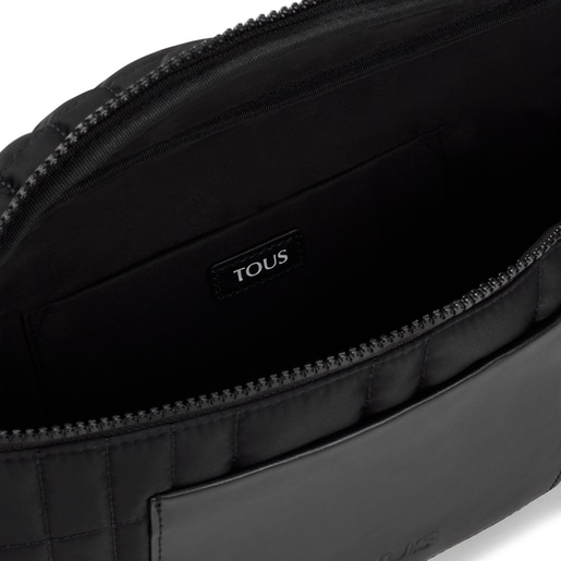 ブラックのラージウエストバッグ TOUS Empire Padded