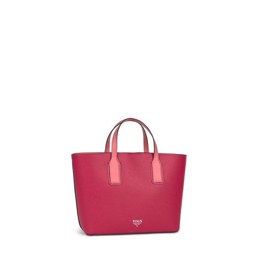 Μικρή πολύχρωμη-ροζ τσάντα Tote TOUS Essential