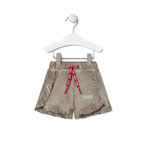 Short de niña tintado Casual beige