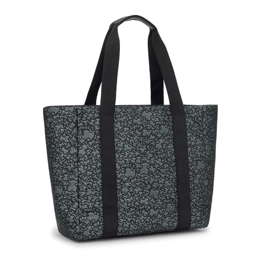 Large black nylon Kaos Mini Evolution Tote bag | TOUS