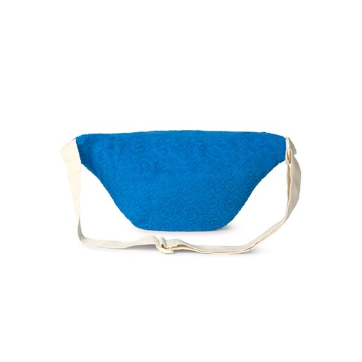 Riñonera de rizo Logo azul