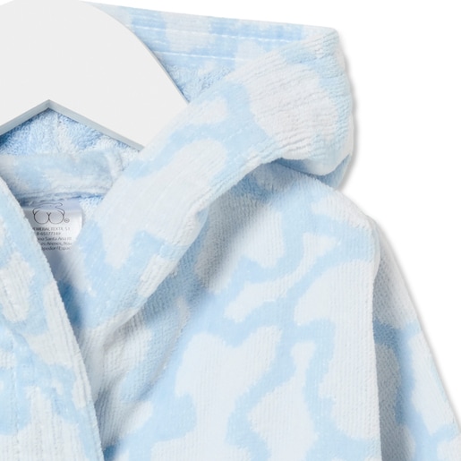 Kaos dressing gown in sky blue