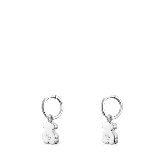 Pendientes cortos de plata motivo oso Sweet Dolls