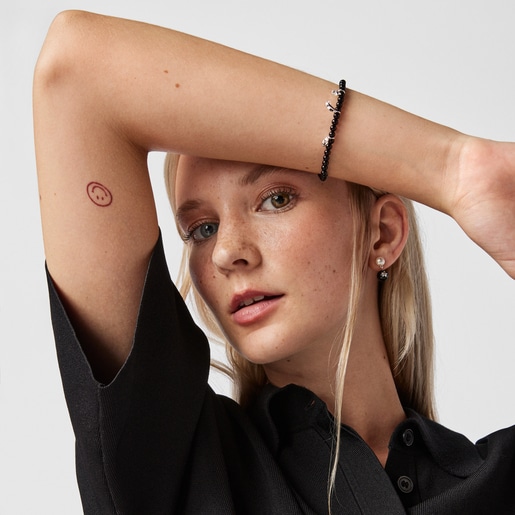 Серебряный браслет Magic Nature со шпинелями и жемчугом