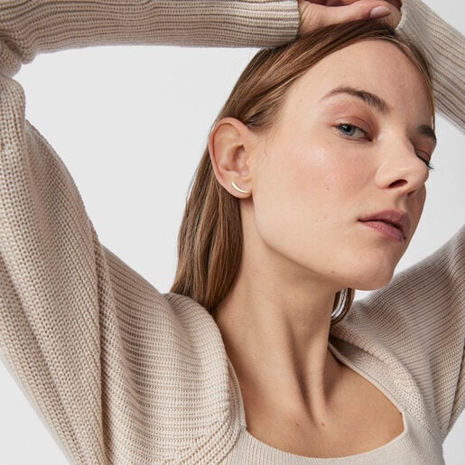 Silver Vermeil TOUS Good Vibes cornucopia Earrings