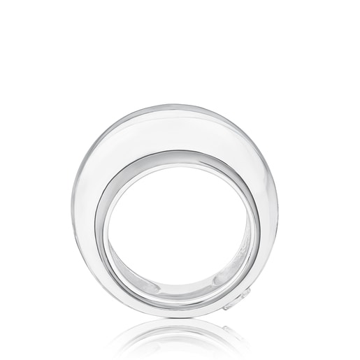 Silver TOUS Warm Ring 1cm.