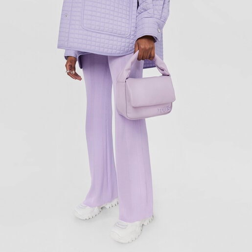 モーブカラーのスモールクロスボディバッグ TOUS Carol