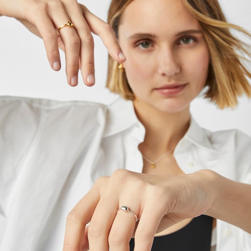 טבעות TOUS Joy Bits מכסף ומוורמיל כסף