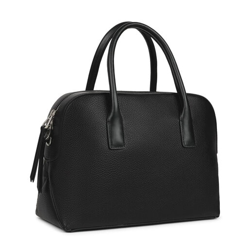 Sac bowling TOUS Icon en cuir noir