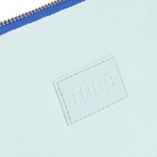 Small electric blue leather Duffel bag TOUS Miranda