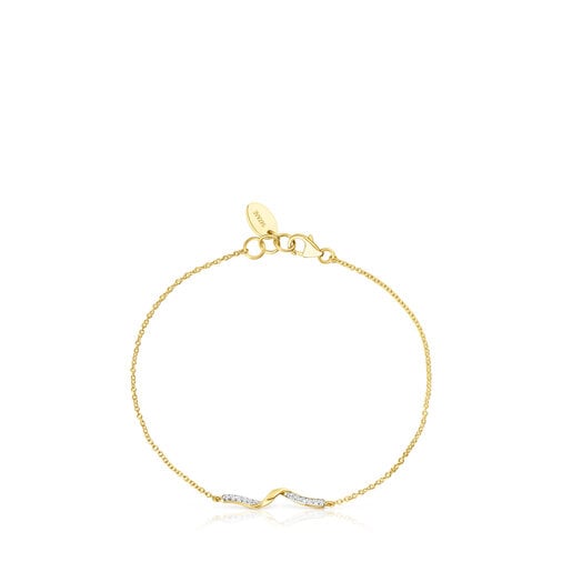 Gold TOUS St Tropez Bracelet with diamonds