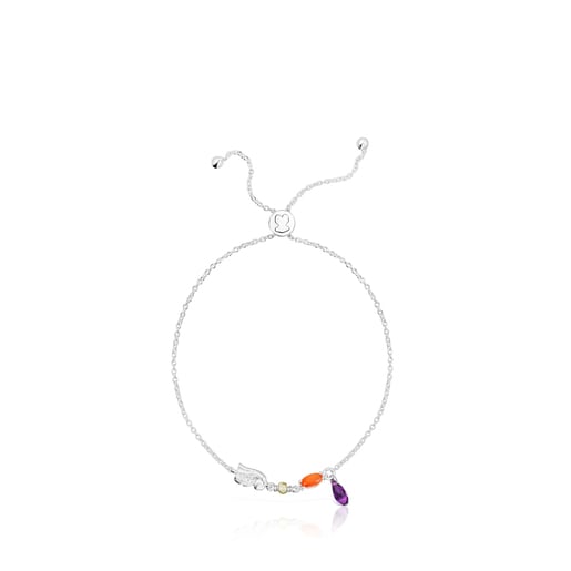 Серебряный браслет Sea Vibes с драгоценными камнями