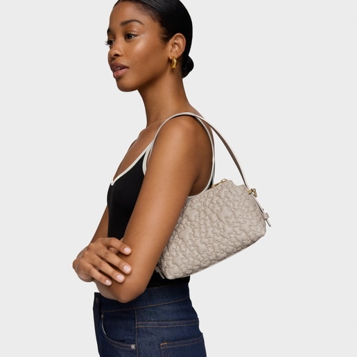 Taupe-colored Minibag TOUS Puffy Bear