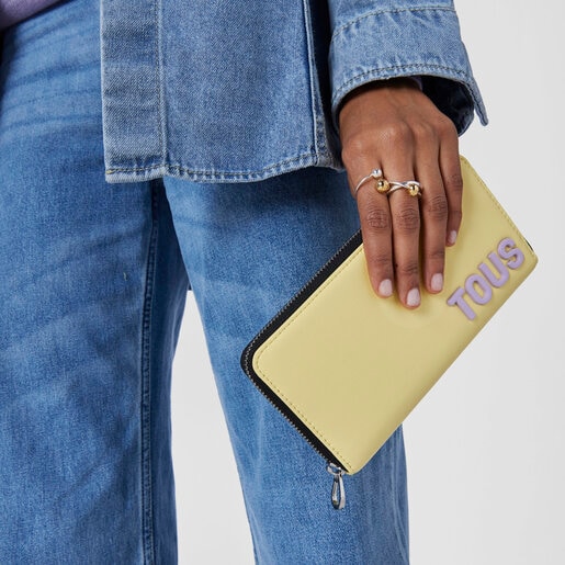 Billetera amarilla TOUS Carol