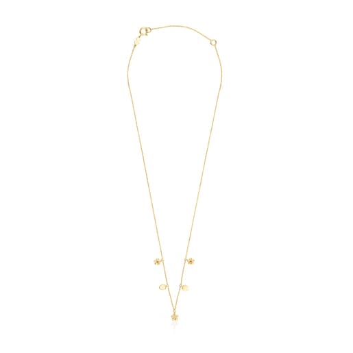 Collar Fragile Nature de oro, diamantes y rubí