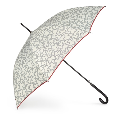 Large beige and black Kaos Icon umbrella