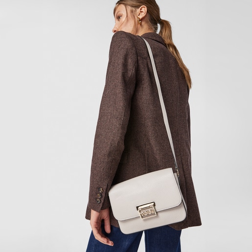 Sac à bandoulière TOUS Legacy en cuir beige