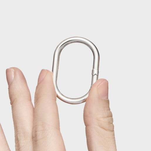 Anilla de plata 45 mm Hold Oval