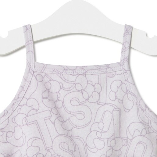 Terry cloth jumpsuit in Mix in lilac