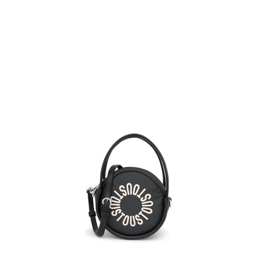 Μίνι τσάντα χιαστί TOUS Miranda Soft σε σκούρο γκρι χρώμα