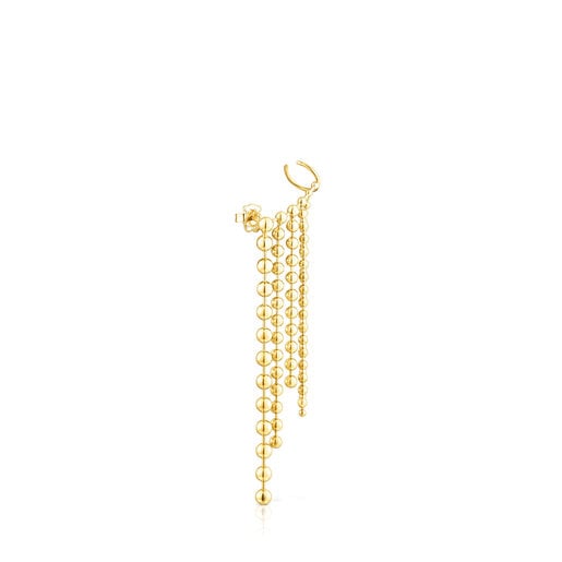 Silver vermeil Gloss Earcuff with five chains | TOUS