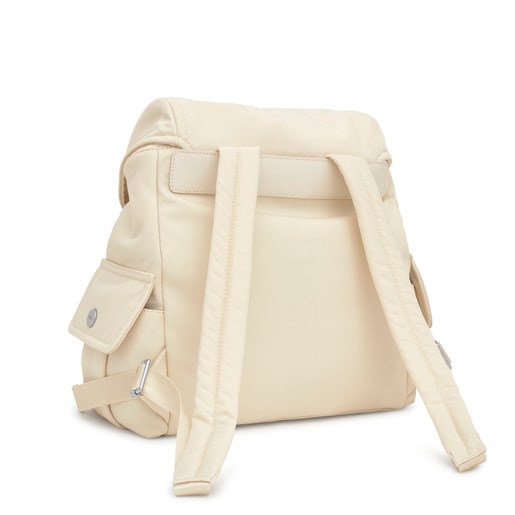 Large beige Backpack TOUS Jane Soft